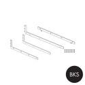 Shop for Shops MAXe 30 mm corner shelf base bracket set 500 mm D 30 H x 2.5 mm Thick(E6905BKS)