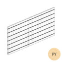 Shop for Shops MAXe slatwall panel 560 H - 1200 mm bay 1190 W x 18 mm Thick(E8012.4PY)