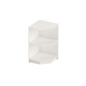 Shop for Shops Open corner counter timber laminate with shelf 526 W x 526 D x 965 mm H(F4002WH)
