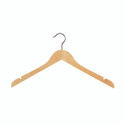 Shop for Shops Wooden hanger premium contoured wishbone with notches 410 W x 14 mm Thick(H2626BH)