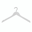 Shop for Shops Wooden hanger premium contoured wishbone with notches 440 W x 14 mm Thick(H2628WH)