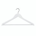 Shop for Shops Wooden hanger premium contoured with notches & rail 440 W x 14 mm Thick(H2630WH)