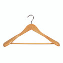 Shop for Shops Wooden hanger premium contoured for suit with formed shoulders & rail 450 W x 14 mm Thick(H2635BH)