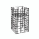 Shop for Shops Collapsible clearance wire bin small 460 W x 460 D x 760 mm H(M1465BK)
