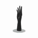 Shop for Shops Female display hand on round chrome base 330 mm H(M3428BK)