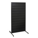 Shop for Shops Dash slatwall timber lamin. Freestanding panel on legs 630 W x 1264 mm H(M8402BK)