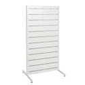 Shop for Shops Dash slatwall timber lamin. Freestanding panel on legs 630 W x 1264 mm H(M8402WH)