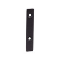 Shop for Shops Wall mounted slatwall cap for multi purpose track(S1261BK)