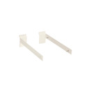 Shop for Shops Slatwall bracket set for 30 mm x 300 mm D shelf 300 D x 30 H x 2.5 mm Thick(S1673WH)