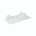 Shop for Shops Slatwall acrylic shelf 250 W x 100 mm D(S2500CA)