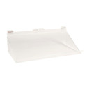 Shop for Shops Slatwall acrylic shelf angled 586 W x 280 D x 133 mm H(S2508CA)