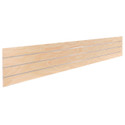 Shop for Shops Slatwall timber laminate top/bottom plank with3 inserts 2400 L x 400 H x 18 mm Thick(S3705PYAL)