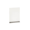 Shop for Shops Freestanding acrylic ticket frame with metal base A5 Portrait with 60 mm D Base(T1203CACH)