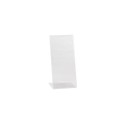 Shop for Shops Single sided angled acrylic sign holder DL Portrait with 70 mm D Base(T2718CA)