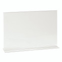Shop for Shops Double sided acrylic sign holder A3 Landscape with 125 mm D Base(T2733CA)