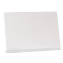 Shop for Shops Single sided angled acrylic sign holder A3 Landscape with 87 mm D Base(T2743CA)