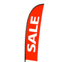 Shop for Shops Deluxe exterior flag "sale" 3300 mm H Double Sided(T3332RDWH)