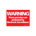 Shop for Shops Sign "electronic surveillance" A5 landscape 210 W x 148 mm H(T5134RDWH)