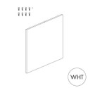 Shop for Shops Peggie/MAXe plain panel for 600 bay - 560 mm H(P1606WHT)