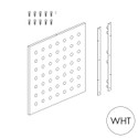 Shop for Shops Peggie panel 75 x 70mm perforated pattern with MAXe brackets 590 W x 558 mm H(P0606WHT)