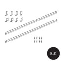 Shop for Shops Peggie wall mount set for 1190 W x 558 mm H peggie or plain panels(P0622BLK)