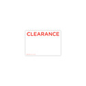 Shop for Shops Display Ticket "CLEARANCE" A5 Landscape Double Sided (pack of 5) 210 W x 148mm H(T3625.1WHRD)