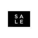 Shop for Shops A4 landscape double sided sign card "S A L E" (pack of 5) 297 W x 210 mm H(T6519.1BKWH)