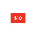 Shop for Shops A5 landscape double sided sign card "$10" (pack of 5) 210 W x 148 mm H(T6610.1RDWH)