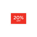 Shop for Shops A5 landscape double sided sign card "20% off" (pack of 5) 210 W x 148 mm H(T6720.1RDWH)