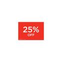 Shop for Shops A5 landscape double sided sign card "25% off" (pack of 5) 210 W x 148 mm H(T6725.1RDWH)