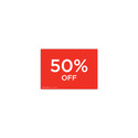 Shop for Shops A5 landscape double sided sign card "50% off" (pack of 5) 210 W x 148 mm H(T6750.1RDWH)