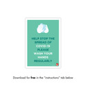 COVID 19 DOWNLOADABLE POSTER 1 - WASH HANDS (COVID1)