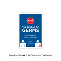 Shop for Shops COVID 19 DOWNLOADABLE POSTER 10 - STOP THE SPREAD OF GERMS 2 (COVID10)