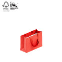 Shop for Shops Style Paper Bag Extra Small Boutique ribbon handle 250 W x 180 H x 100mm gusset(A8037.1RD)