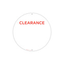 Shop for Shops Round double sided poster "CLEARANCE" (writable) Double Sided 400mm DIA(T4710WHRD)
