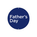 Shop for Shops Round double sided poster "Father's Day" Double Sided 400mm DIA(T4713BLWH)
