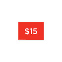 Shop for Shops A5 landscape double sided sign card "$15" (pack of 5) 210 W x 148 mm H(T6615.1RDWH)