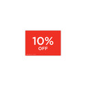 Shop for Shops A5 landscape double sided sign card "10% off" (pack of 5) 210 W x 148 mm H(T6710.1RDWH)