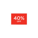 Shop for Shops A5 landscape double sided sign card "40% off" (pack of 5) 210 W x 148 mm H(T6740.1RDWH)