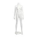 Shop for Shops Plastic female mannequin no head glass base HT=1610, B=800, W=630, H=810 mm(B9425WH)