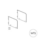 Shop for Shops MAXe 30 mm shelf bracket set with 137 H ends 200 mm D x 2.5 mm Thick(E6022WTS)