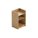 Shop for Shops Register counter timber lamin. With adjustable shelf 600 W x 965 H x 508 mm D(F4000OAK)