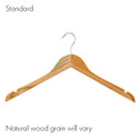 Shop for Shops Wooden hanger standard flat wishbone with notches 440 W x 12 mm Thick(HSF2628BH)