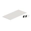 Shop for Shops MAXe framed laminate drop in base shelf 572 D x 1172 W x 18 mm Thick with brackets & shelf pins 1200 mm bay(E65612WH)