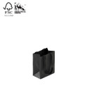 Style paper bag small with woven ribbon handle 160 W x 200 H x 90 mm gusset(A8032.2BK)