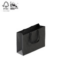 Shop for Shops Style Paper Bag Small Boutique with woven ribbon handle 350 W x 260 H x 110mm gusset(A8038.2BK)