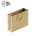 Shop for Shops Style Paper Bag Boutique with woven ribbon handle 450 W x 350 H x 120mm gusset(A8039.2NAT)