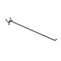 Slatwall/pegboard hook 300 L x 6 mm DIA(S3468BK)