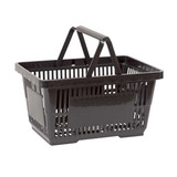 Stackable shopping basket with handle  425 W x 290 D x 225 mm H(A3000.1BK)