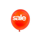 Sale balloon (printed both sides) pack of 40  260 mm DIA(A3460RDWH)
